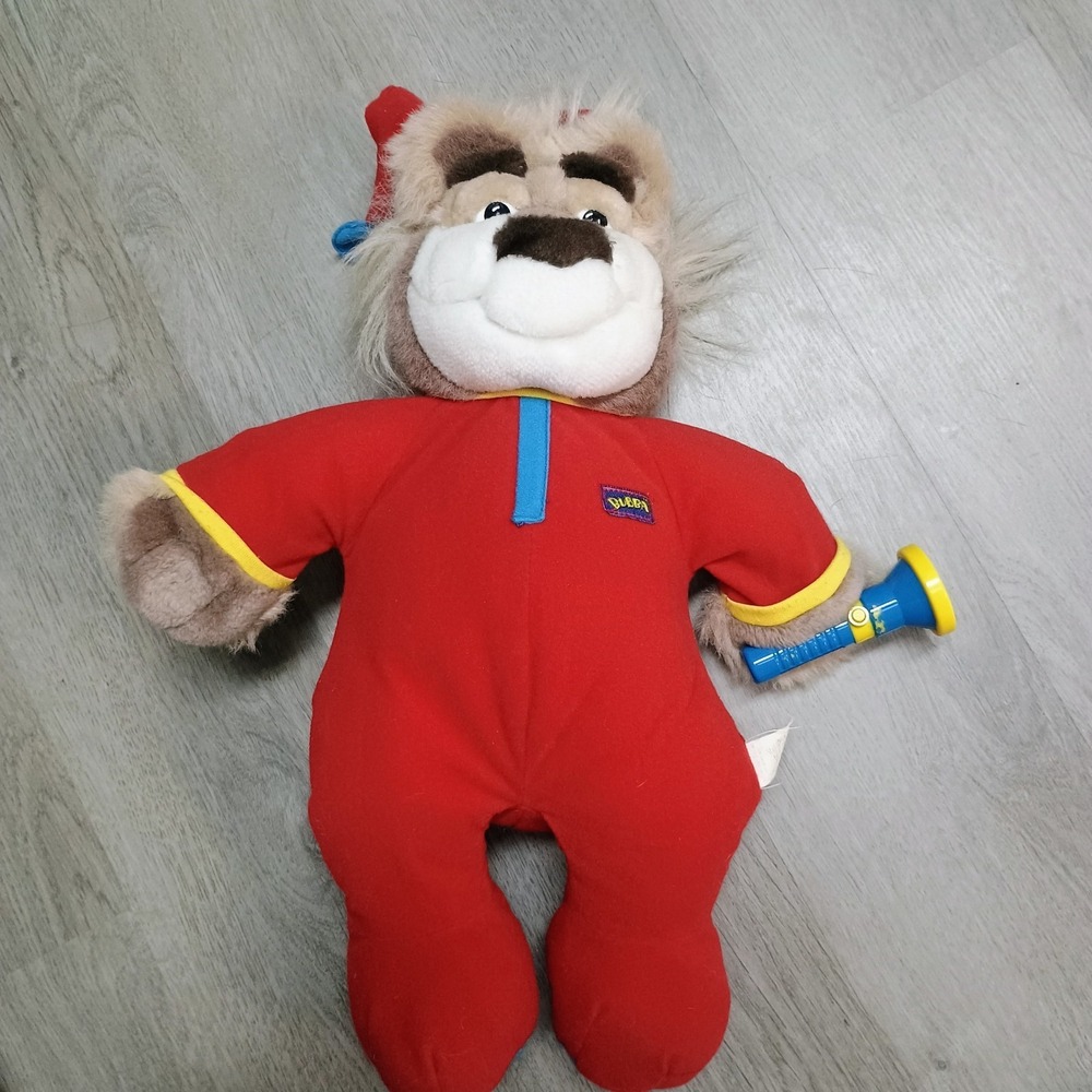 Vintage 1997 Tyco Bedtime Bubba Plush Animal Bear Tested Works Flashlight Voice